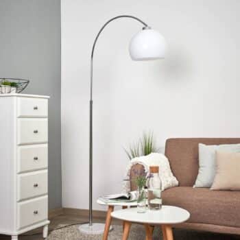 Oblúková lampa Sveri mramor biele tienidlo - Image 4