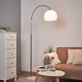 Oblúková lampa Sveri mramor biele tienidlo - Image 3