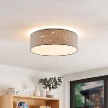 Lindby Ellamina stropné LED, 40 cm, svetlo-sivá - Image 2