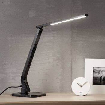 Čierna LED lampa na písací stôl Eleni - Image 3