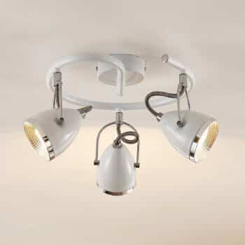 Lindby Jadon stropné LED svietidlo biele 3p 29,7cm - Image 3