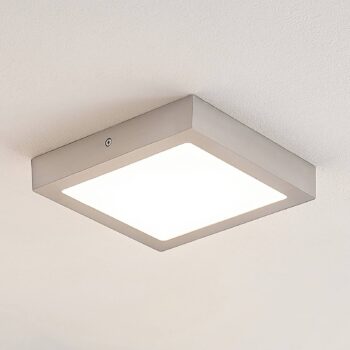 ELC Merina LED stropná lampa nikel 21,5x21,5cm