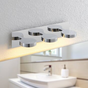 Lindby Skrolla kúpeľňové nástenné LED, 3-pl. - Image 2