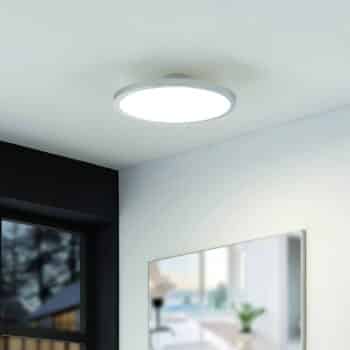 Lindby Skrolla kúpeľňové stropné LED chróm okrúhle - Image 2