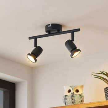 ELC Simano stropné LED svietidlo, čierna, 2-pl.
