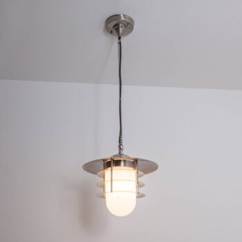 Dekoratívna vonkajšia závesná lampa Mian oceľ - Image 4