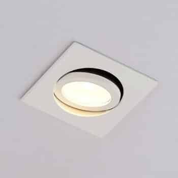 Arcchio Dacio LED downlight hranaté 36° IP65 8,2W