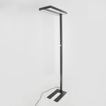 Stojaca LED lampa Logan v čiernej stmievateľná - Image 3