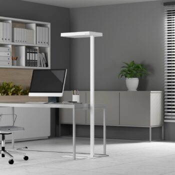 Arcchio Kalem stojaca lampa, okrúhla, biela - Image 2