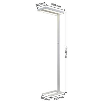 ELC Curina stojaca LED lampa so stmievačom, biela - Image 2