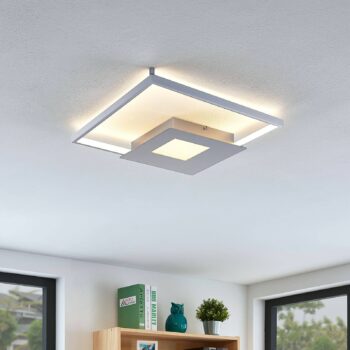 Stropné LED svietidlo Anays, hranaté, 42 cm - Image 4