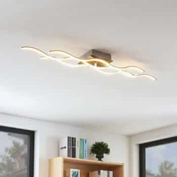 3-plameňové stropné LED svietidlo Safia tvar vlny - Image 4