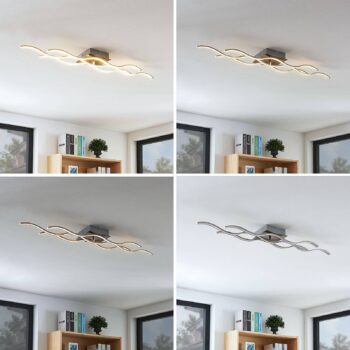 3-plameňové stropné LED svietidlo Safia tvar vlny - Image 3