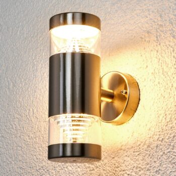 2-plameňové vonkajšie nástenné LED svetlo Lanea - Image 3