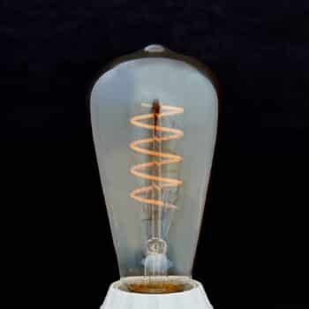 E27 LED Rustika Curved Line 4W 2200K jantár - Image 4