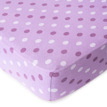 4home Jersey prestieradlo Bodka fialová, 160 x 200 cm