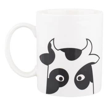 Altom Porcelánový hrnček Krava, 300 ml