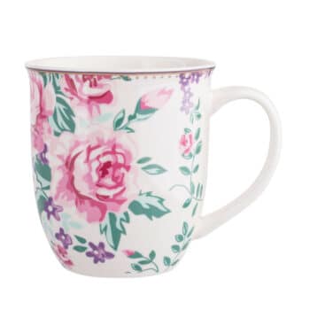 Altom Porcelánový jumbo hrnček Charlotta 400 ml, bílá