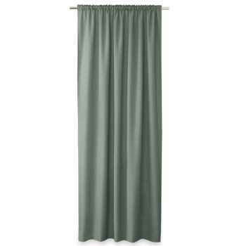 AmeliaHome Záves Oxford Pleat oceľová, 140 x 250 cm