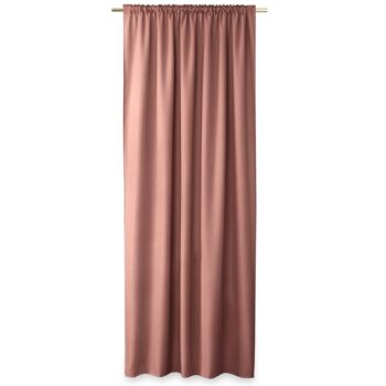 AmeliaHome Záves Oxford Pleat ružová, 140 x 250 cm