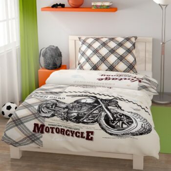 Kvalitex Bavlnené obliečky Speedway,, 140 x 220 cm, 70 x 90 cm, čierna, 140 x 220 cm, 70 x 90 cm