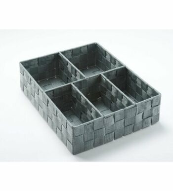 Organizér na bielizeň a doplnky Compactor TEX - 5-dielny, 32 x 25 x 8 cm, sivý