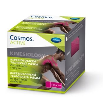 Cosmos Active Kineziologický tejp ružová, 5 cm x 5 m