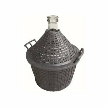 Demižón sklo v plastovom koši, 5 l