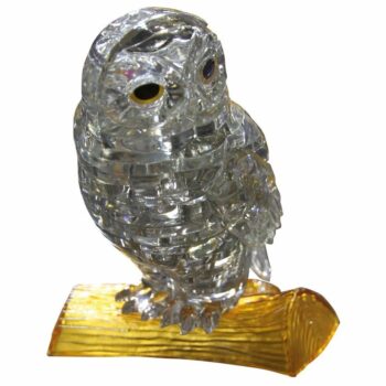 HCM Kinzel 3D Crystal puzzle Sova šedá 42 ks
