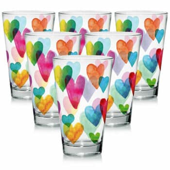 Mäser 6-dielna sada pohárov Love Rainbow, 310 ml