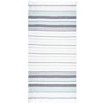 Trade Concept Osuška Fouta so strapcami Stripes green, 90 x 170 ,