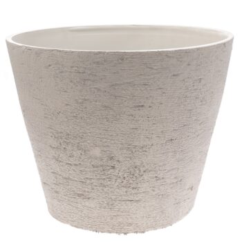 Plastový obal na kvetináč Ladrido svetlosivá, 36,5 x 29 cm