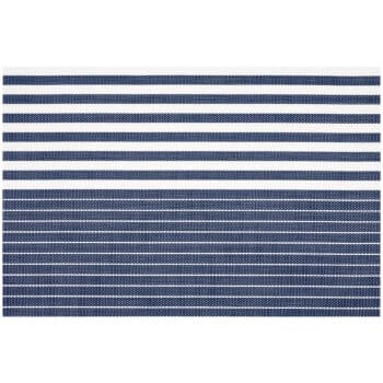 Prestieranie Stripe tm. modrá, 30 x 45 cm, sada 4 ks