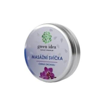 Topvet Masážna sviečka Čierna orchidea, 30 ml