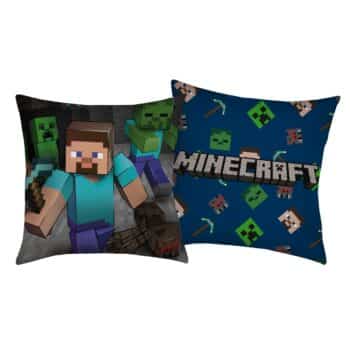 Herding Vankúšik Minecraft modrá, 40 x 40 cm
