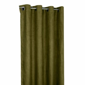 Forbyt Zatemňovací záves Suedine khaki, 140 x 240 cm, sada 2 ks