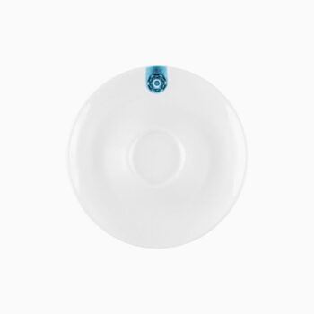 Mocca podšálka s modrým ornamentom 12,5 cm – Gaya RGB