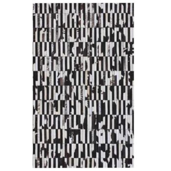 KONDELA Typ 6 kožený koberec 120x180 cm vzor patchwork
