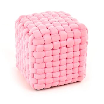 HALMAR Rubik taburetka svetloružová