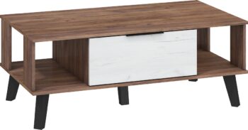 MEBLOCROSS Sven SVN-05 konferenčný stolík craft tobaco / craft biely