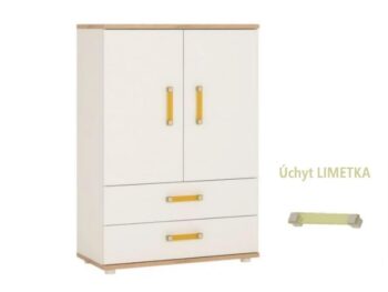 AVALON TYP 32 komoda alpská biela/ san remo - limetka