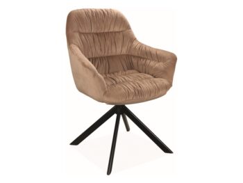 ASTRA II VELVET jedálenská stolička, béžová