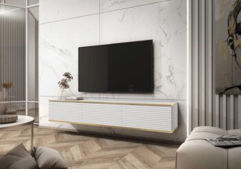 ORLANDO luxusná TV skrinka 175, MDF biela