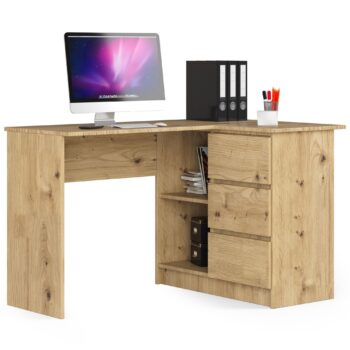 Moderný písací stôl HERRA124P, dub Artisan