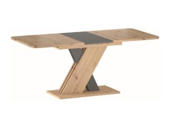 WORODA, rozkladací jedálenský stôl, dub Artisan / antracit