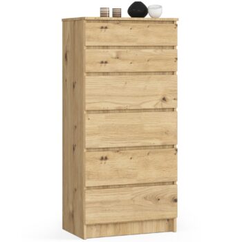 Moderná vysoká komoda MARIANNA60, dub Artisan