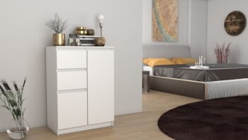 Moderná komoda 2D2S, biela
