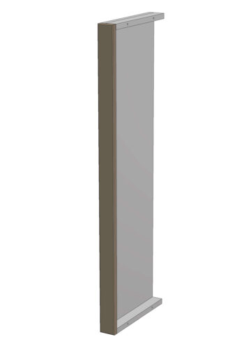 horný vysoký pilaster š.5, v.92, Modena WP592, grafit / šedá činčila