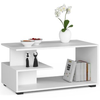 Moderný konferenčný stolík PRINC, biely