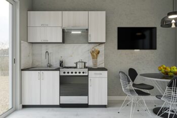 CAPRI jednoduchá kuchynská linka 180, ash surfside